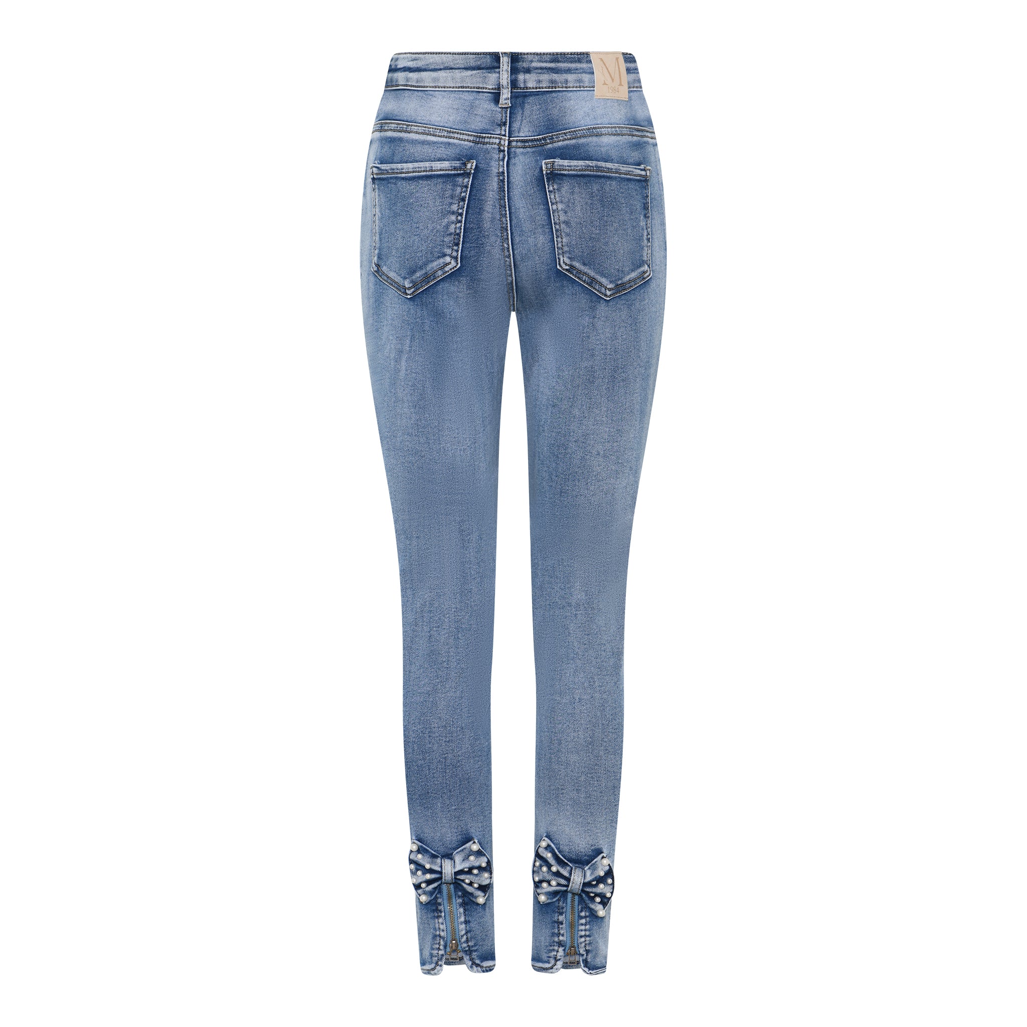 MAPP BOW PEARL DENIM JEANS DENIM/TWILL