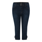 MAPP BOW PIRATE DENIM PANTS 3/4 969699 DARK BLUE USED