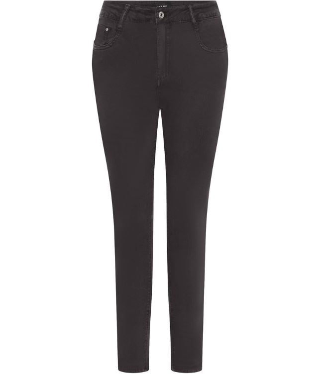 MAPP BOW TWILL JEANS DENIM/TWILL 129 CHOCOLATE