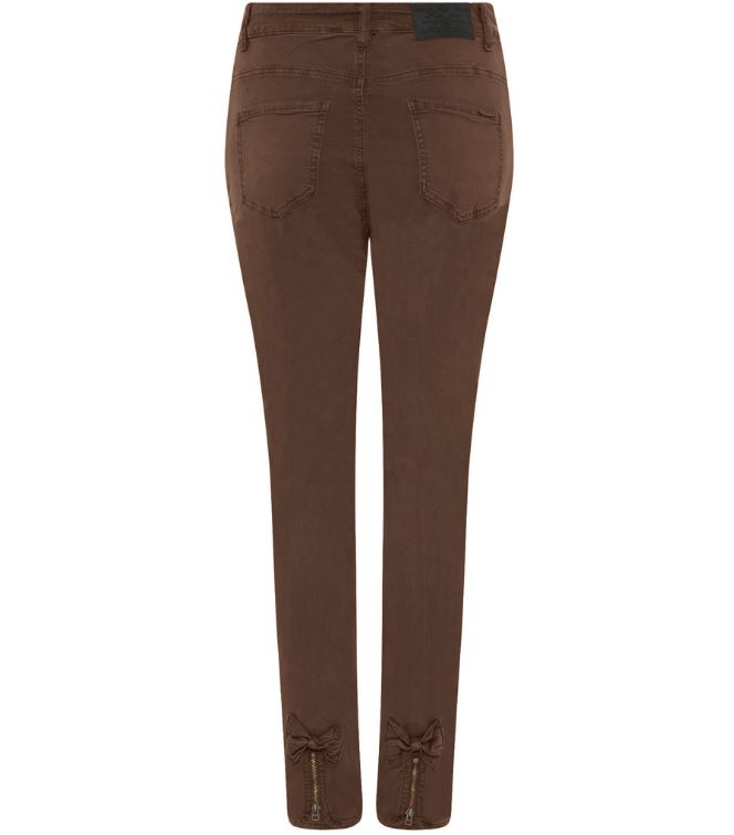 MAPP BOW TWILL JEANS DENIM/TWILL 614 MOCHA