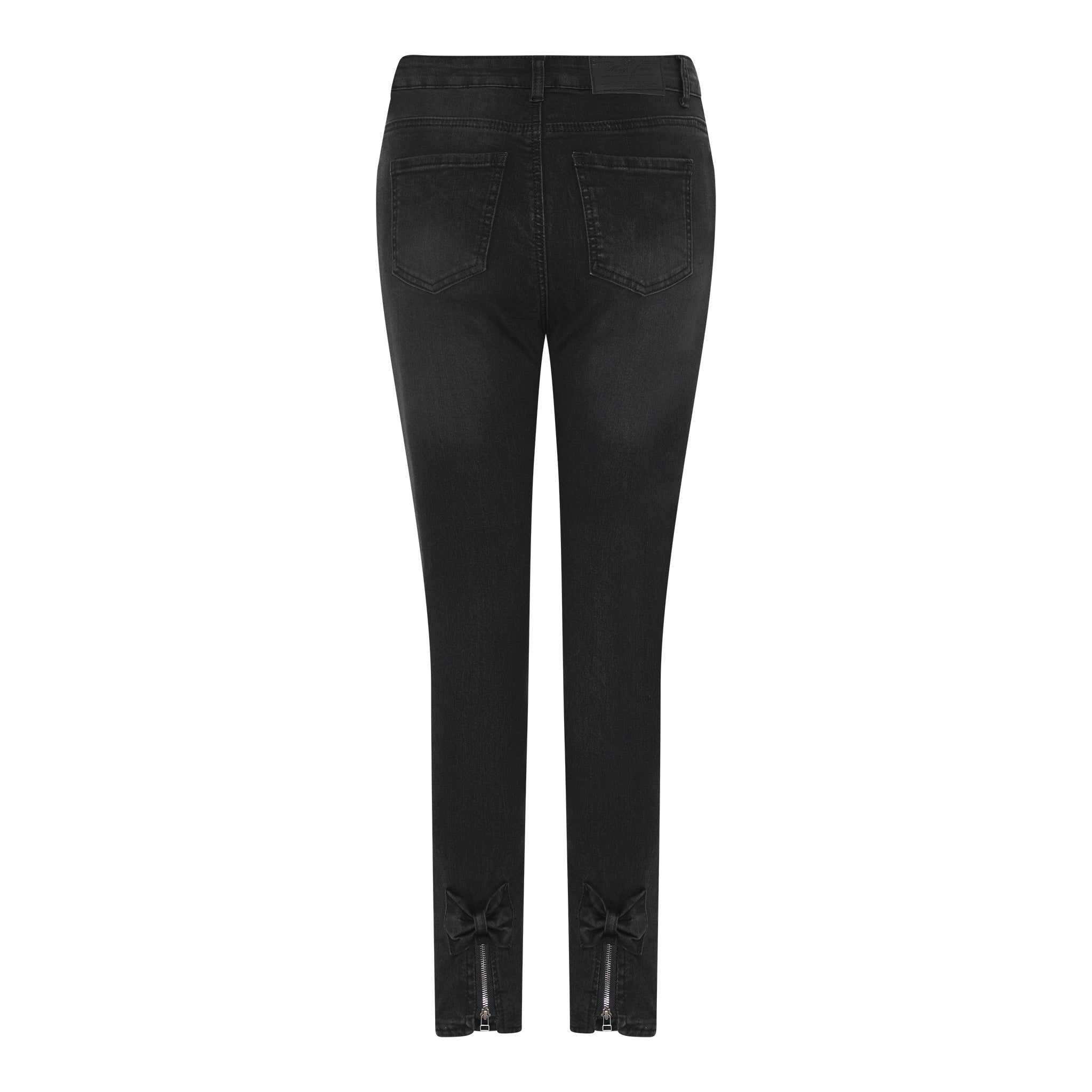 MAPP BOW TWILL JEANS DENIM/TWILL 80 BLACK