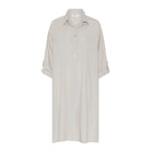 DNYcph BUTTON DRESS LINEN 27 SAND