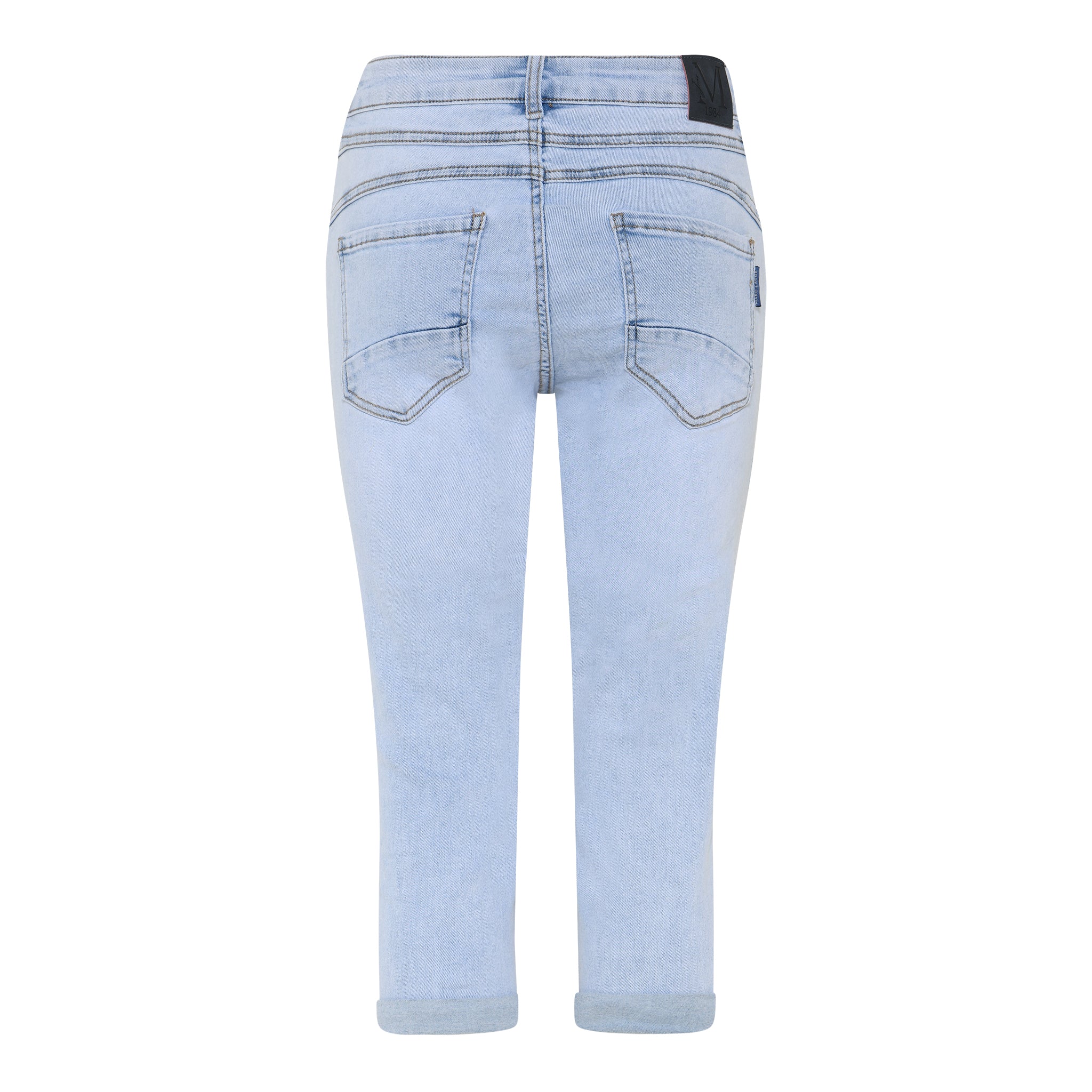 MARC LAUGE BUTTON PIRATE PANTS 3/4 8996 LIGHT BLUE USED