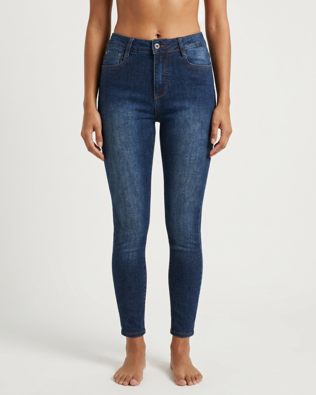 MAPP Bow Denim Jeans DENIM/TWILL 9696 BLUE DENIM USED
