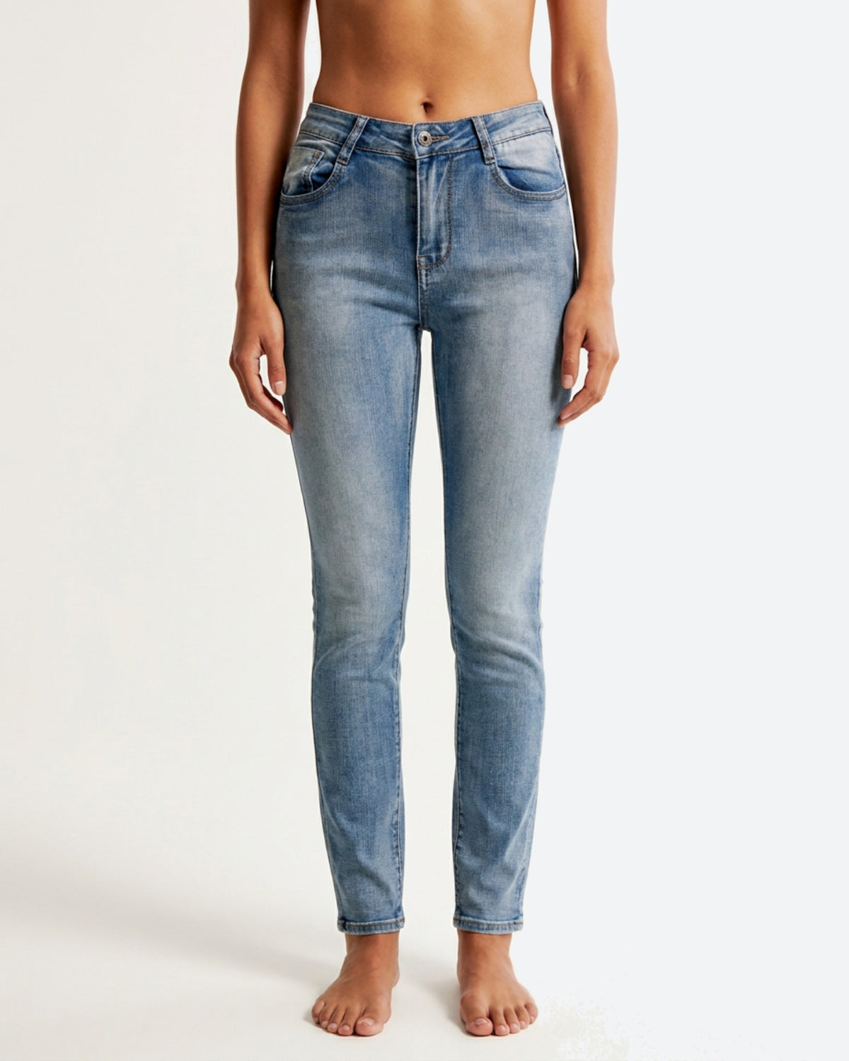 MAPP Bow Denim Jeans DENIM/TWILL 9196 LIGHT BLUE USED