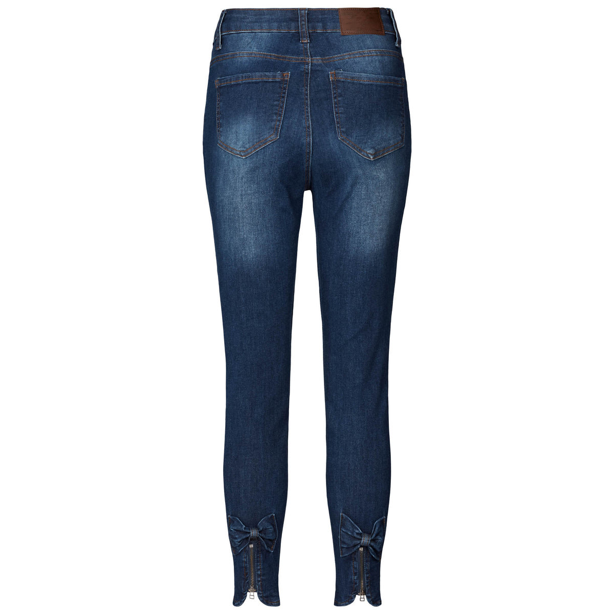 MAPP Bow Denim Jeans DENIM/TWILL 9696 BLUE DENIM USED