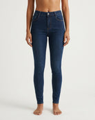 MAPP Bow Denim Jeans DENIM/TWILL 989699 HI-TECH USED DARK BLUE