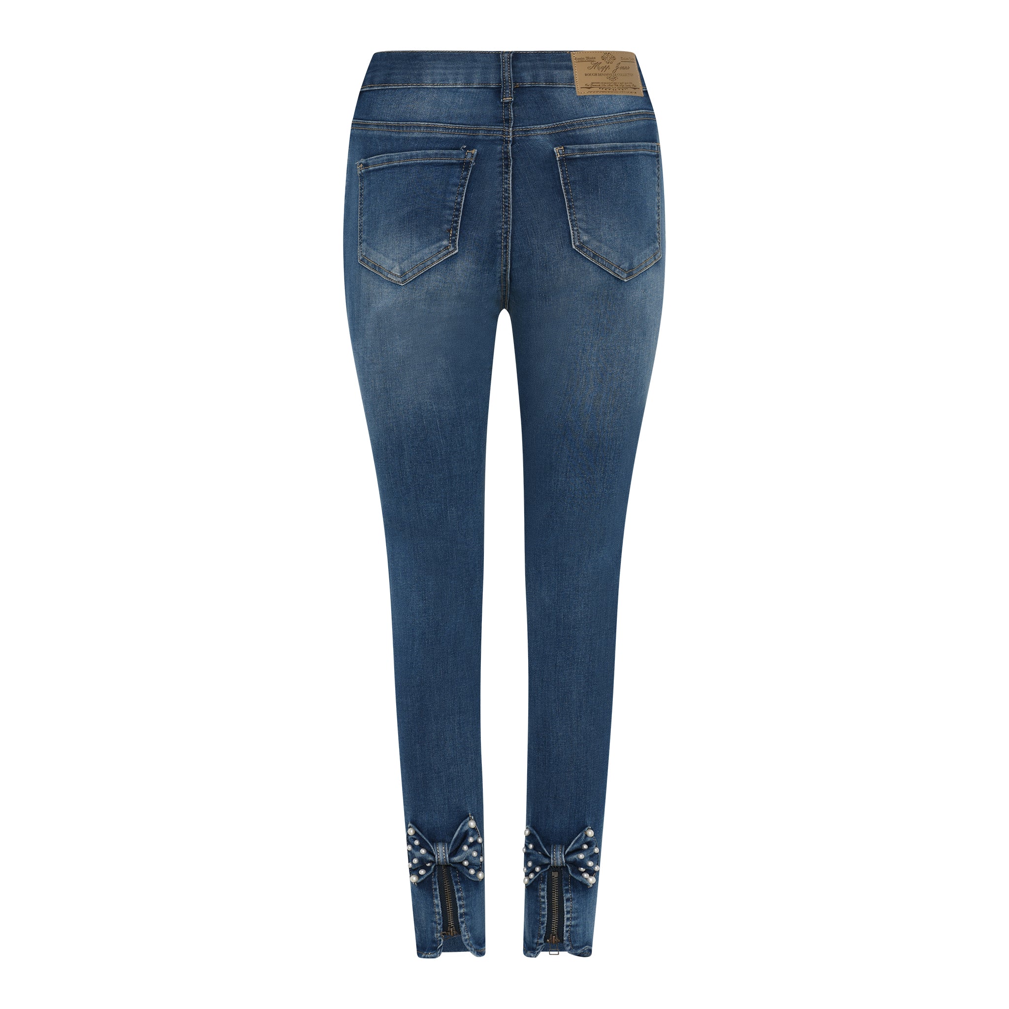 MAPP Bow Pearl Denim Jeans DENIM/TWILL 939699 CLASSIC BLUE USED