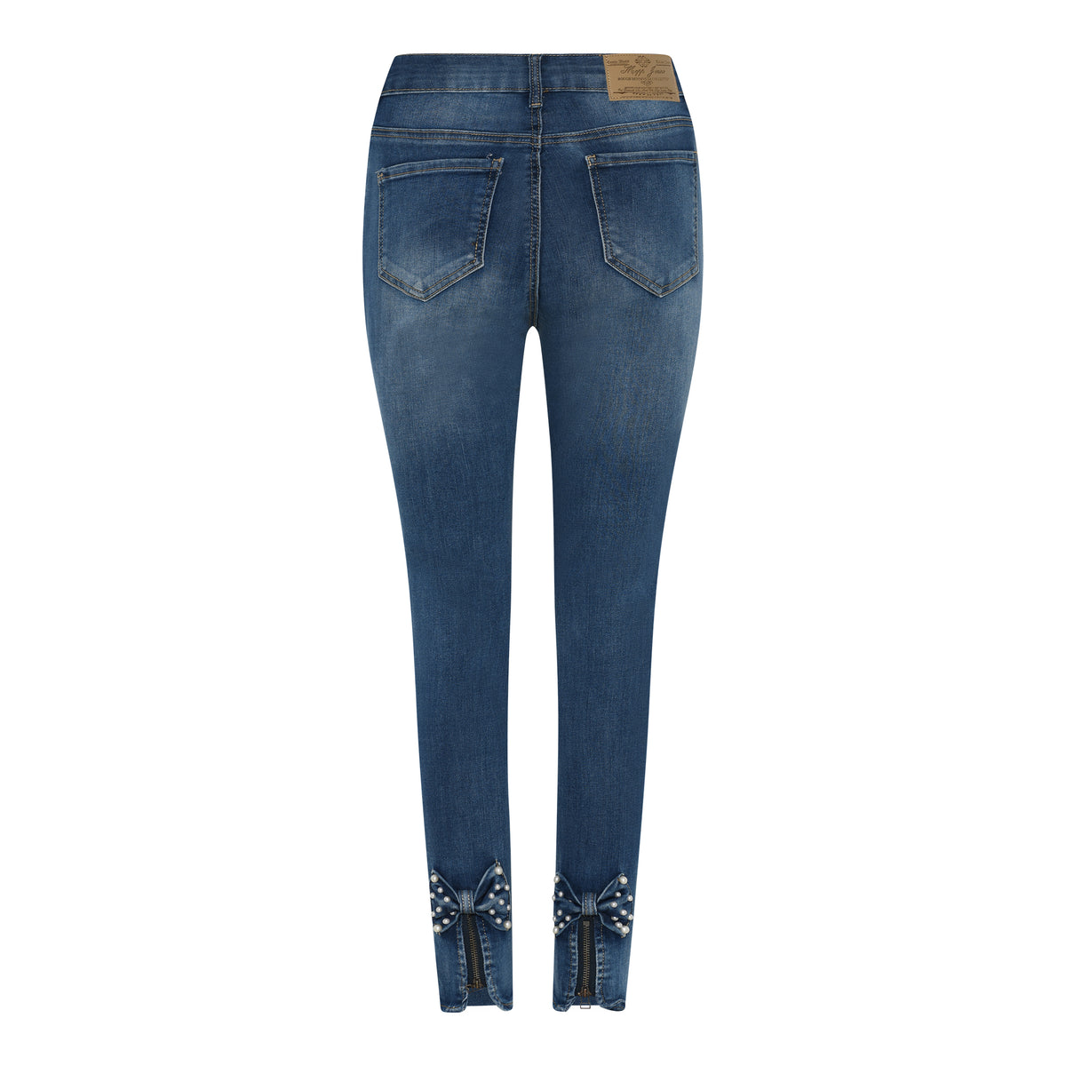 MAPP Bow Pearl Denim Jeans DENIM/TWILL 939699 CLASSIC BLUE USED