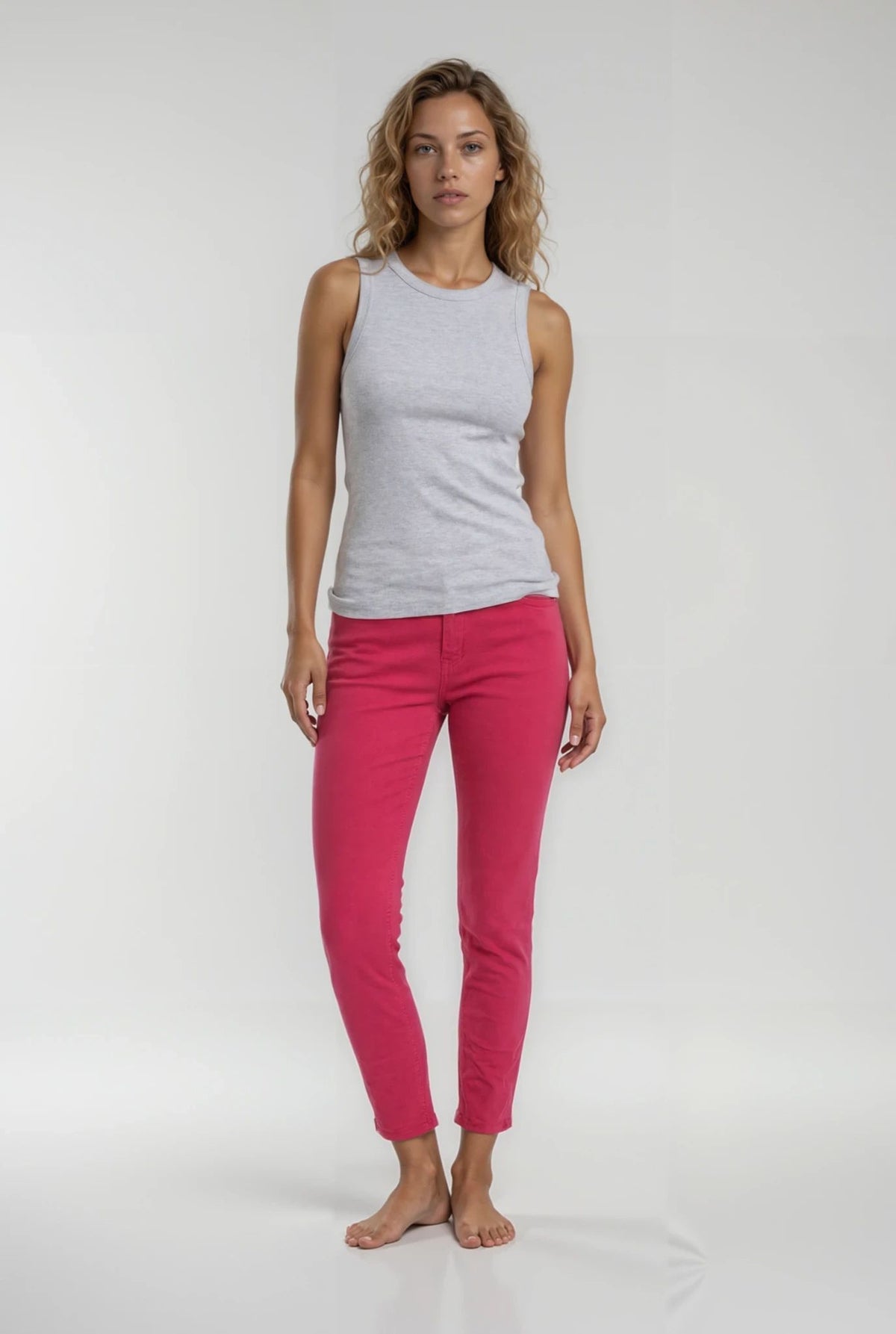 MAPP Bow Twill Jeans DENIM/TWILL 514 PINK