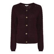 MAPP CABEL CARDIGAN KNITWEAR 400 BORDEAUX