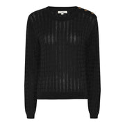 MAPP CABEL R/NECK KNITWEAR 80 BLACK