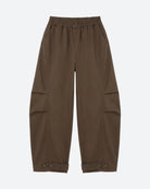 M JEANS CAMOU BARREL PANTS 129 CHOCOLATE