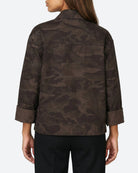 M JEANS CAMOU JACKET OUTERWEAR 129 CHOCOLATE