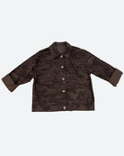 M JEANS CAMOU JACKET OUTERWEAR 129 CHOCOLATE
