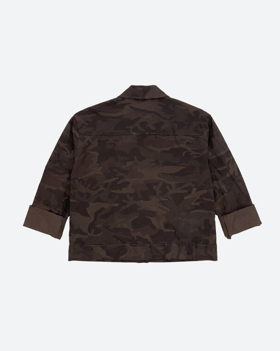 M JEANS CAMOU JACKET OUTERWEAR 129 CHOCOLATE