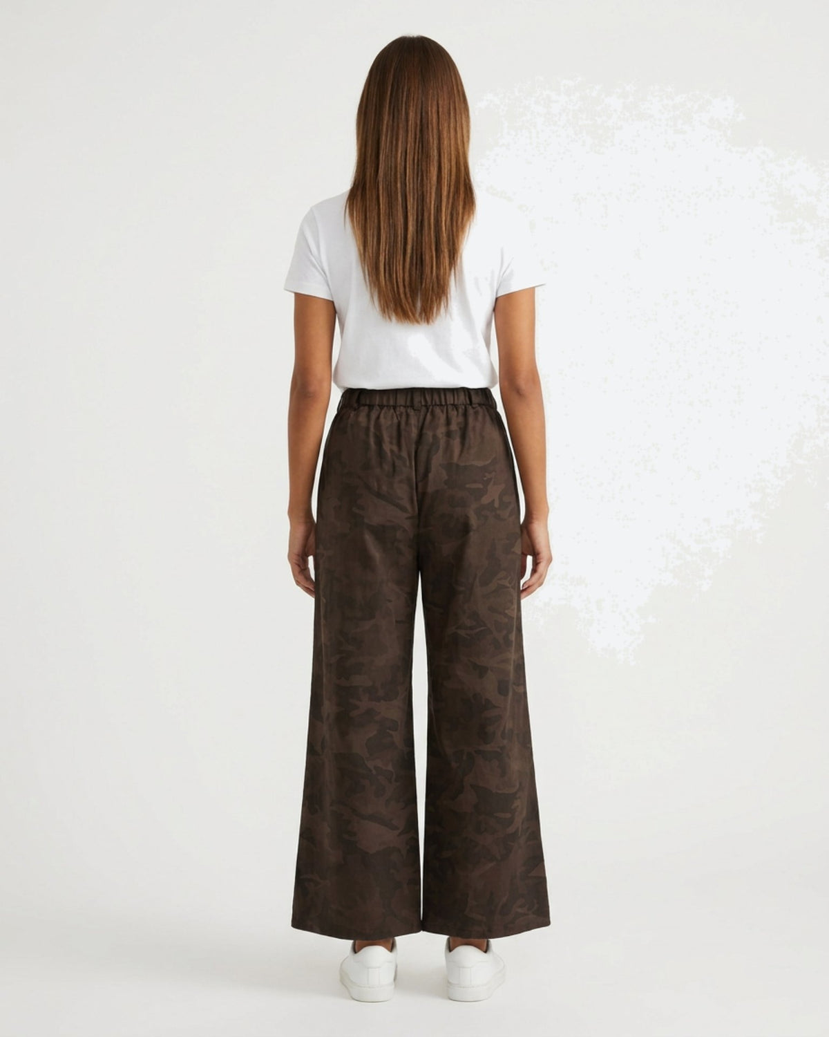 M JEANS CAMOU WIDE PANT PANTS 129 CHOCOLATE