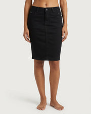 MARC LAUGE CHANELLI DENIM SKIRT SHORTS/SKIRT 81 BLACK DENIM