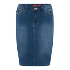 MARC LAUGE CHANELLI DENIM SKIRT SHORTS/SKIRT 9396 DENIM USED