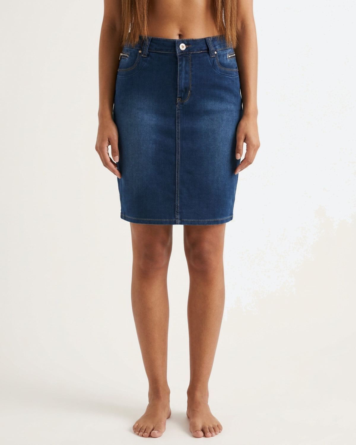 MARC LAUGE CHANELLI DENIM SKIRT SHORTS/SKIRT 9696 BLUE DENIM USED