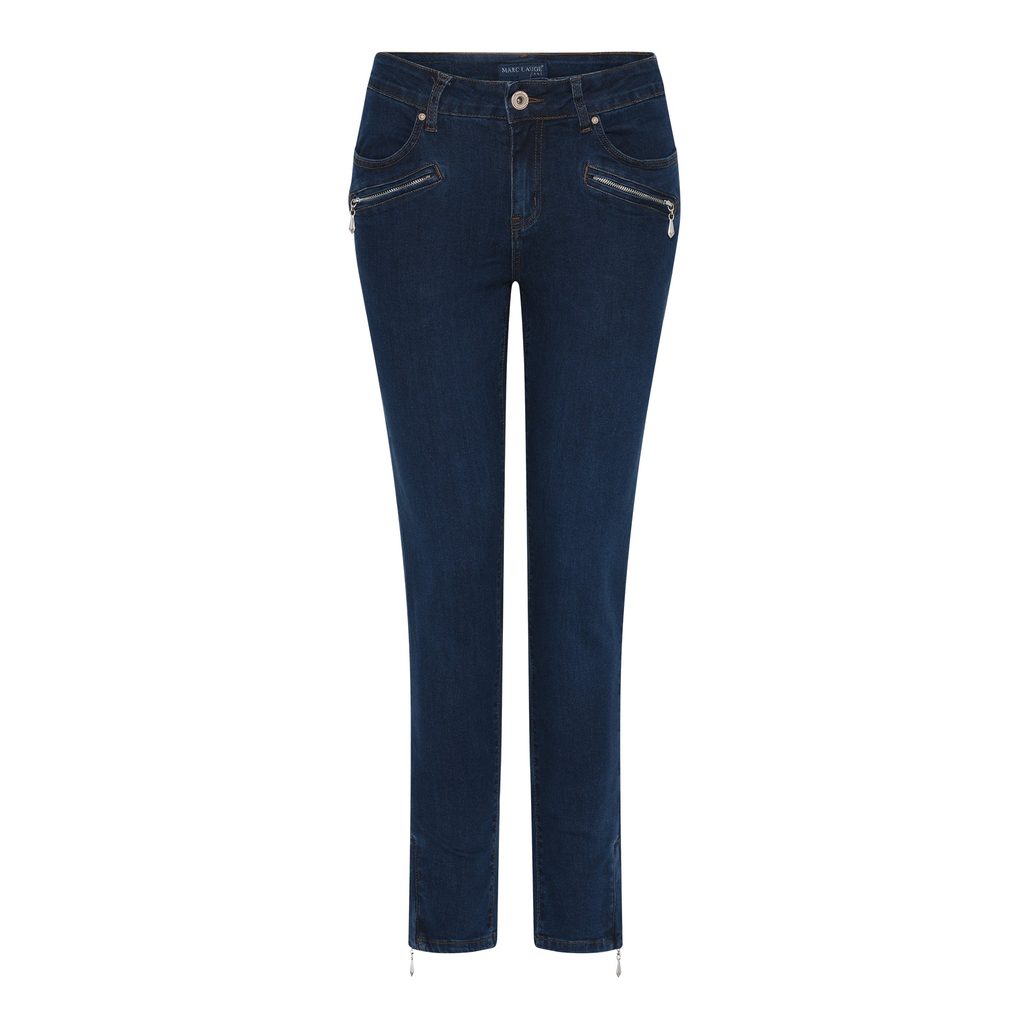 MARC LAUGE CHANNE 7/8 DENIM JEANS DENIM/TWILL 9696 BLUE DENIM USED