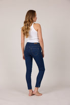 MARC LAUGE CHANNE 7/8 DENIM JEANS DENIM/TWILL 9699 BLUE DENIM USED