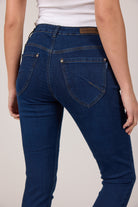 MARC LAUGE CHANNE 7/8 DENIM JEANS DENIM/TWILL 9699 BLUE DENIM USED