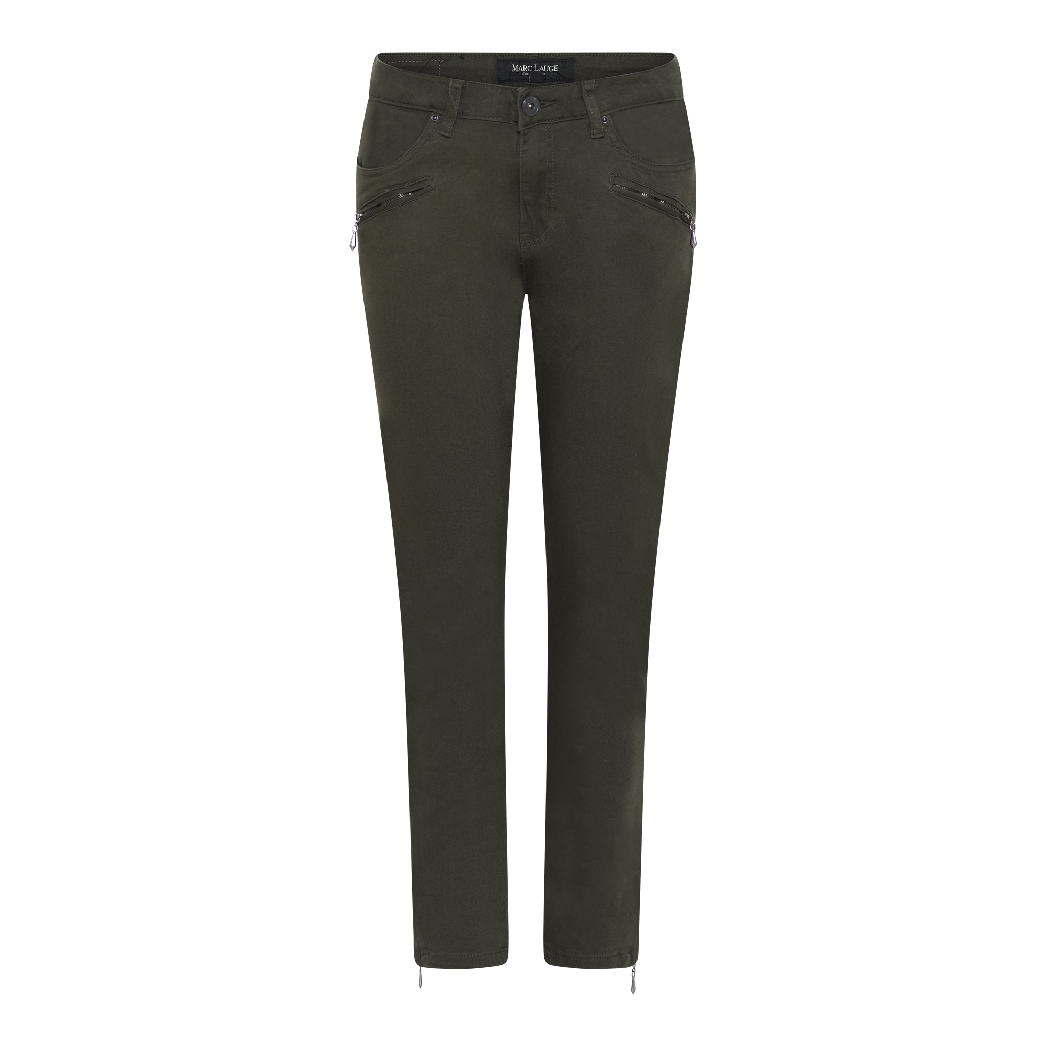 MARC LAUGE CHANNE 7/8 TWILL JEANS DENIM/TWILL 272 ARMY