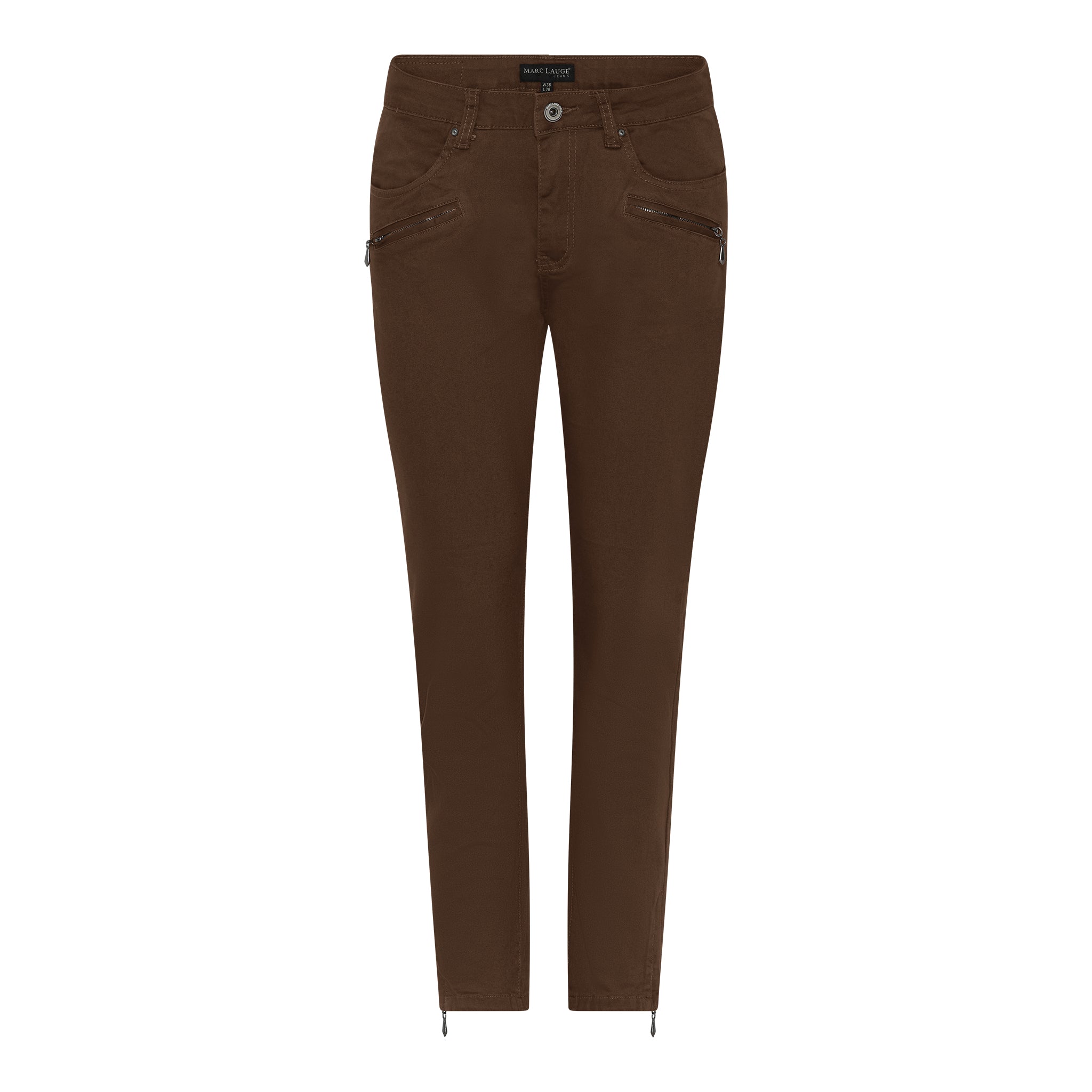MARC LAUGE CHANNE 7/8 TWILL JEANS DENIM/TWILL 614 MOCHA