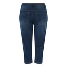 MARC LAUGE CHANNE PIRAT DENIM JEANS PANTS 3/4 969699 DARK BLUE USED