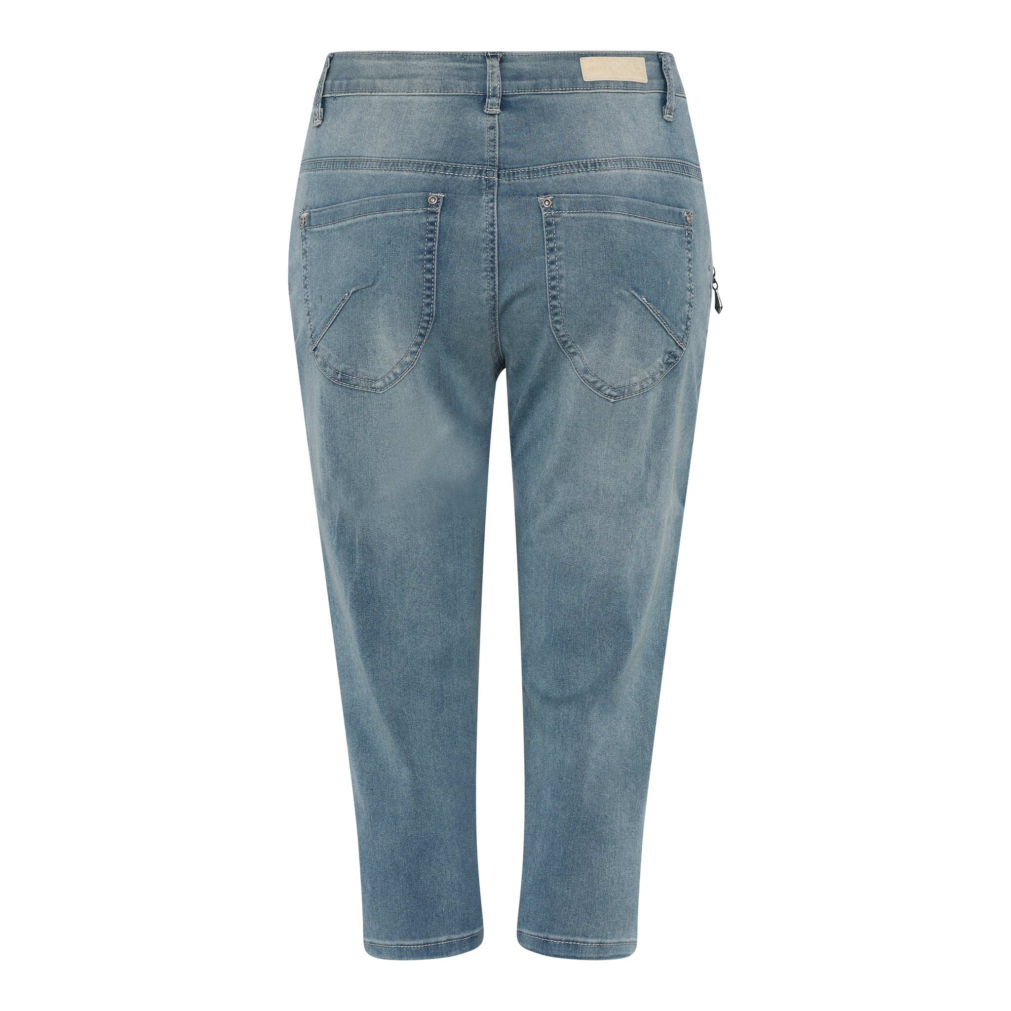 MARC LAUGE CHANNE PIRAT DENIM JEANS PANTS 3/4 919699 BENNETON LIGHT BLUE