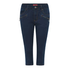 MARC LAUGE CHANNE PIRAT DENIM JEANS PANTS 3/4 98 DARK BLUE