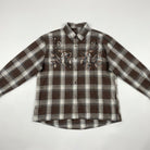 MOONDUST CHECK SHIRT BLOUSE/SHIRT 129 CHOCOLATE