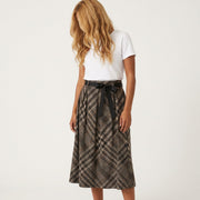 MOONDUST CHECK SKIRT SHORTS/SKIRT 254 DARK GREY MELANGE