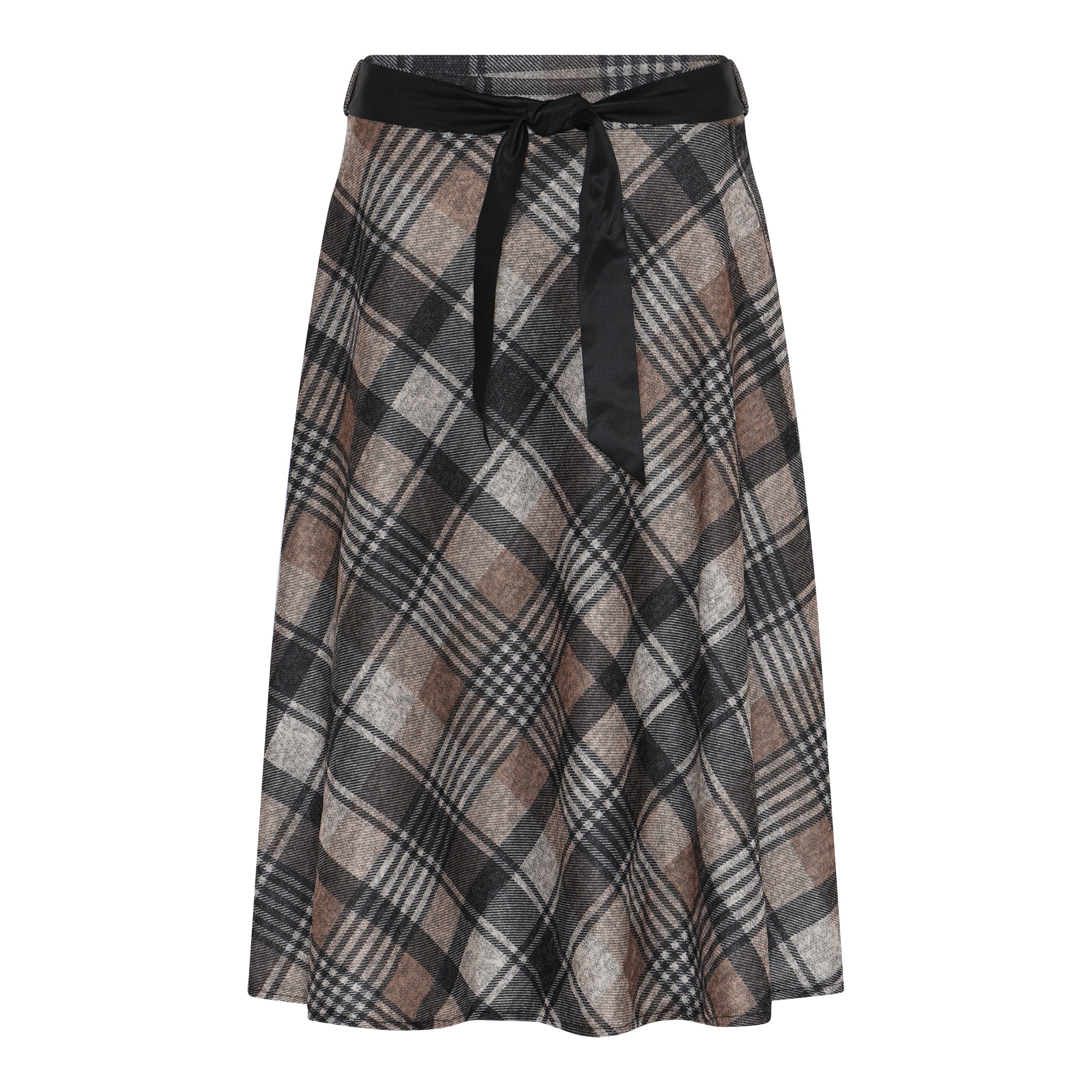 MOONDUST CHECK SKIRT SHORTS/SKIRT 254 DARK GREY MELANGE