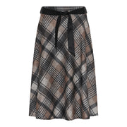 MOONDUST CHECK SKIRT SHORTS/SKIRT 254 DARK GREY MELANGE
