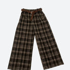 MOONDUST CHECK WIDE PANT PANTS 129 CHOCOLATE