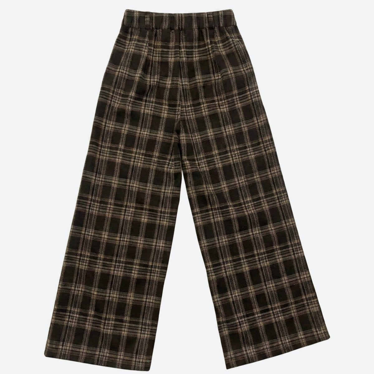 MOONDUST CHECK WIDE PANT PANTS 129 CHOCOLATE