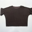 MOONDUST CHIFON BLOUSE BLOUSE/SHIRT 129 CHOCOLATE