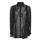 MARC LAUGE CHIFON LUX BLOUSE BLOUSE/SHIRT 80 BLACK