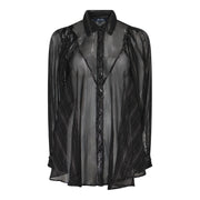 MARC LAUGE CHIFON LUX BLOUSE BLOUSE/SHIRT 80 BLACK