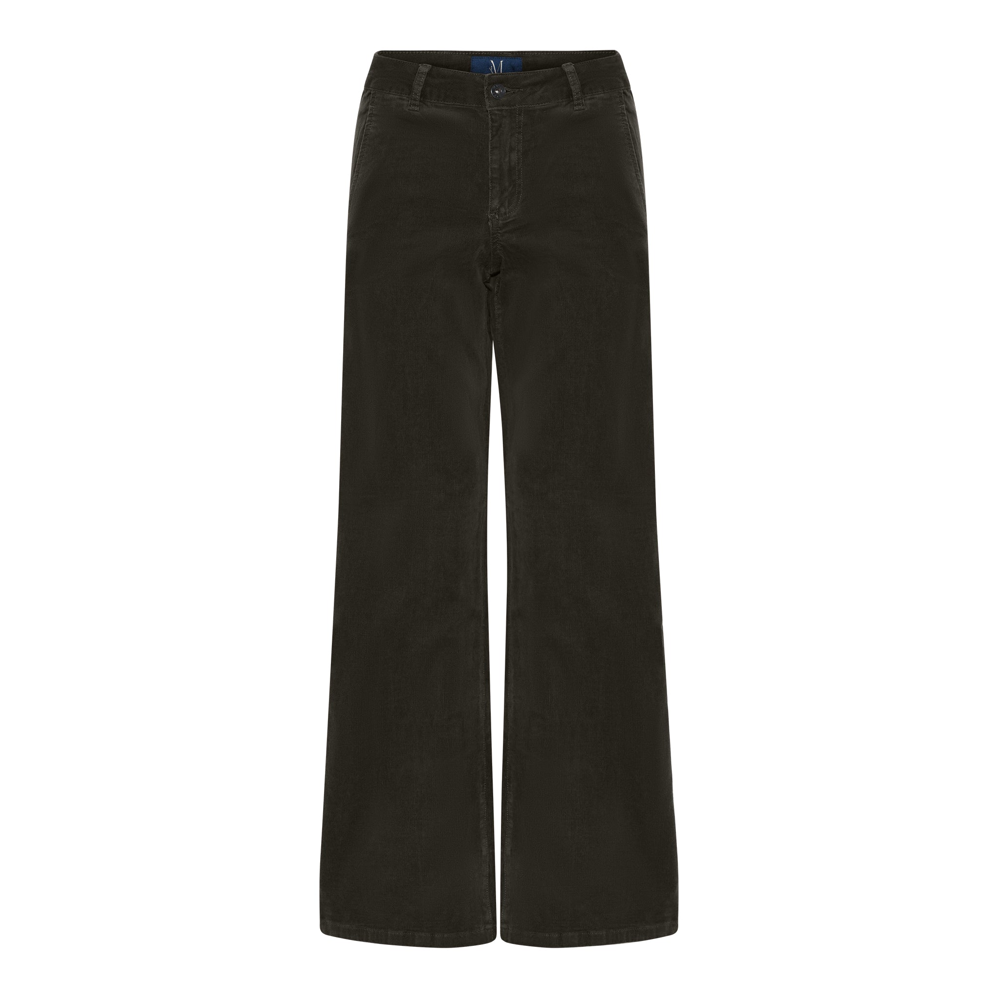 M JEANS CHINO FLARE CORD CORD/FLØJL 633 OLIVE OIL