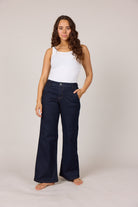 DNYcph CHINO FLARE DENIM JEANS DENIM/TWILL 98 DARK BLUE