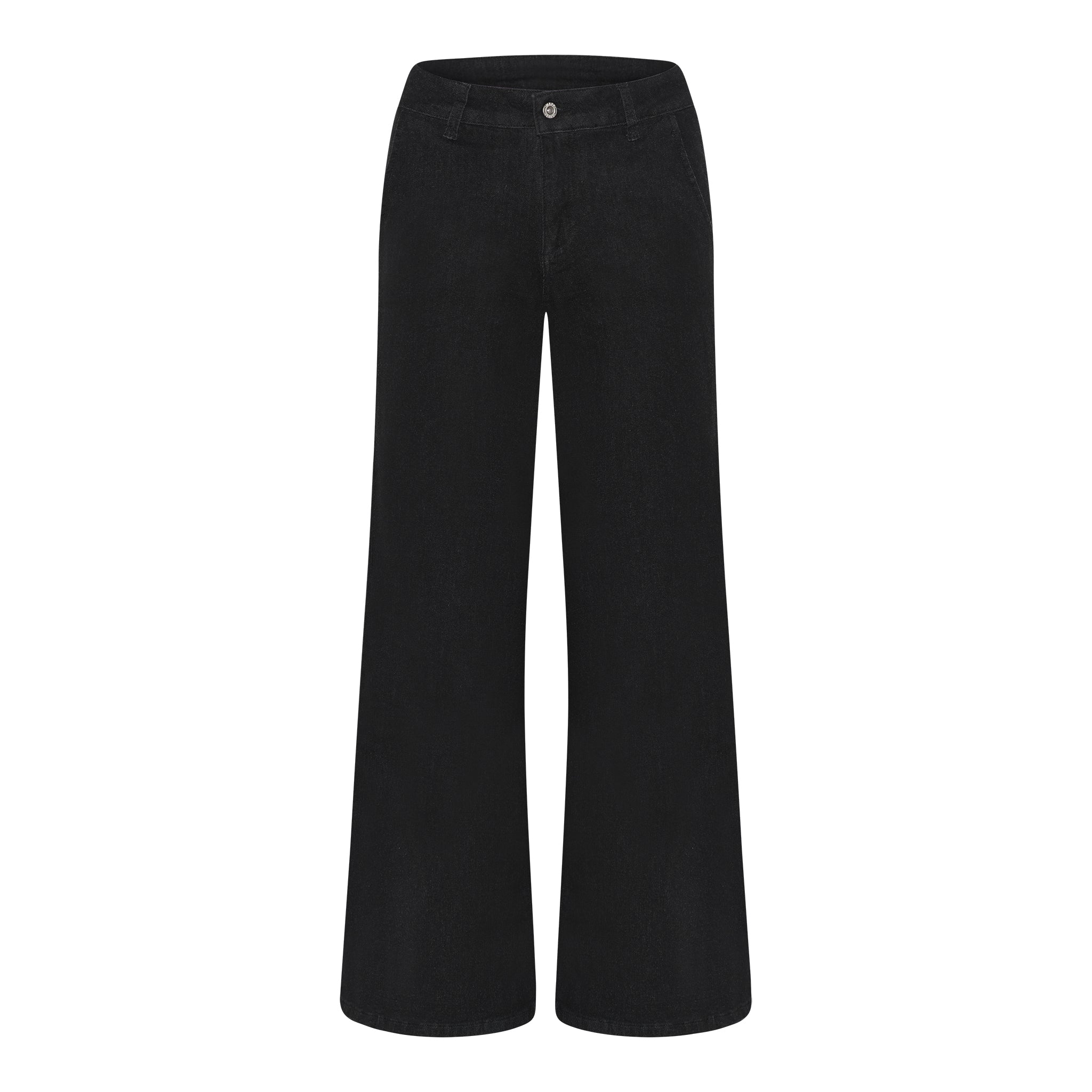MAPP CHINO FLARE DENIM JEANS DENIM/TWILL 81 BLACK DENIM