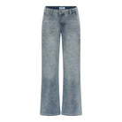 MAPP CHINO FLARE DENIM JEANS DENIM/TWILL 8996 LIGHT BLUE USED