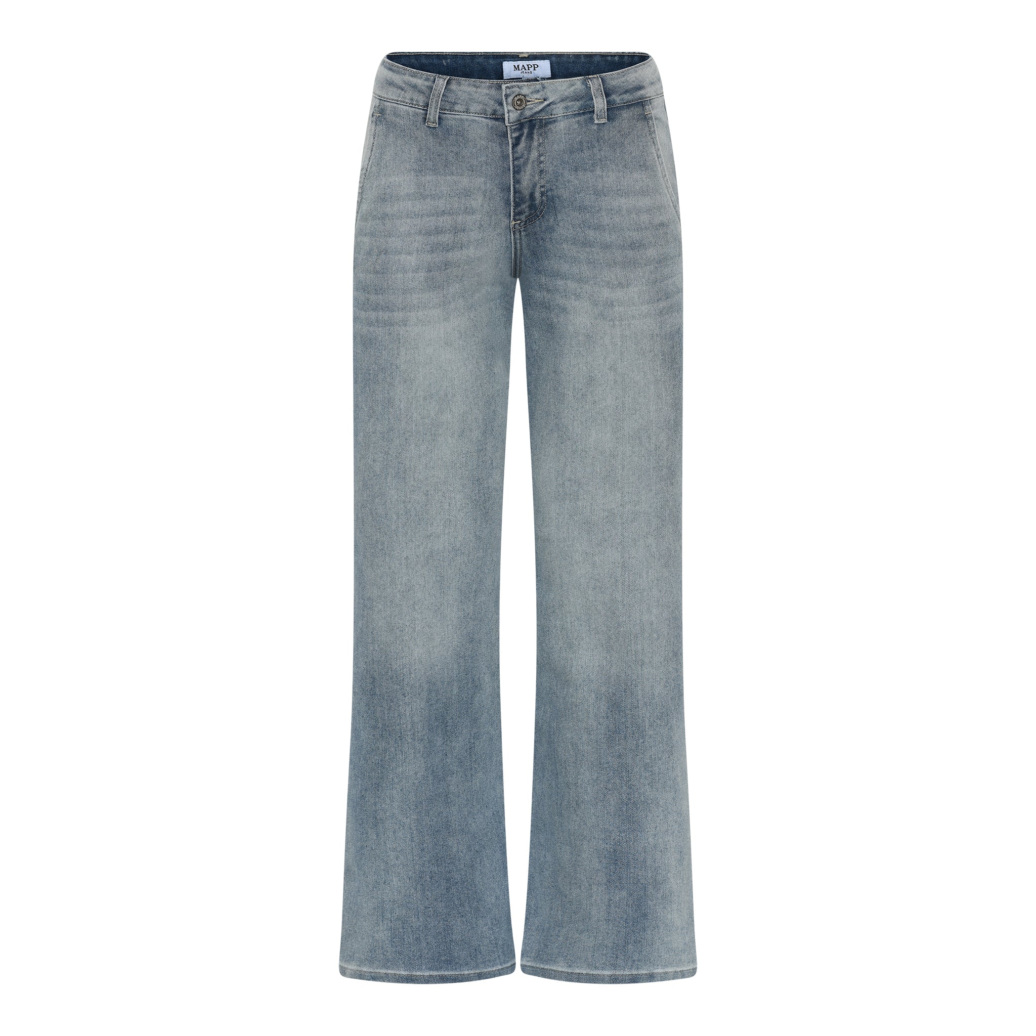 MAPP CHINO FLARE DENIM JEANS DENIM/TWILL 8996 LIGHT BLUE USED