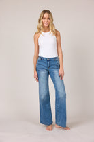 MAPP CHINO FLARE DENIM JEANS DENIM/TWILL 9396 DENIM USED