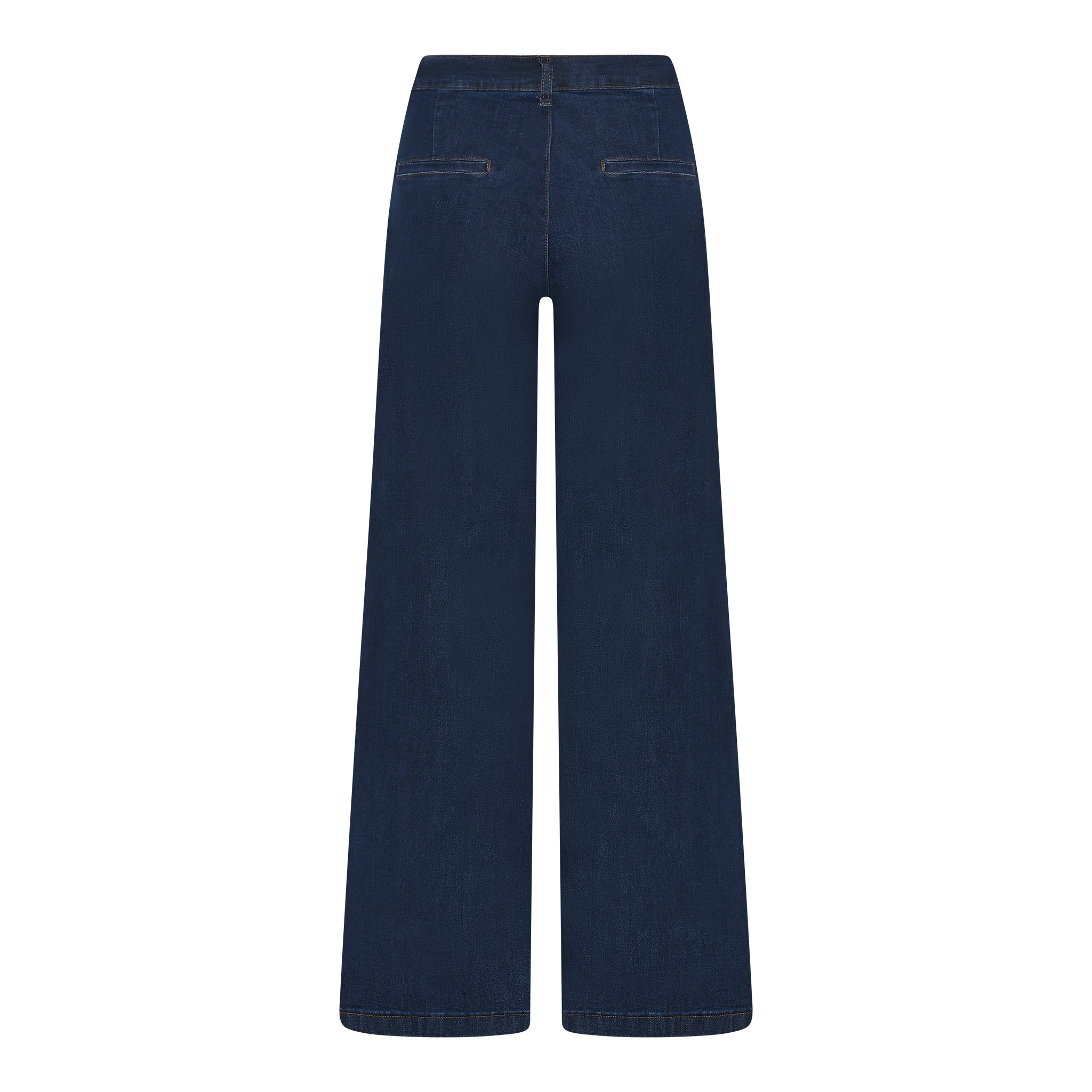 MAPP CHINO FLARE DENIM JEANS DENIM/TWILL 969699 DARK BLUE USED