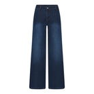 MAPP CHINO FLARE DENIM JEANS DENIM/TWILL 969699 DARK BLUE USED