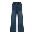 MARC LAUGE CHINO FLARE DENIM JEANS DENIM/TWILL 939699 CLASSIC BLUE USED